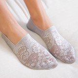 Spring and summer Women's socks new sneakers Socks female summer non - slip lace thin Ankle Womens Anti-slip Invisible socks