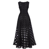 Sisjuly 2017 maxi summer plaid women dress new long organza day dress vestidos de festa satin fashion style black women dress
