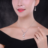 Sinya Natural freshwater Pearls Necklace 925 sterling silver choker fine jewelry via 3pcs AAAAA Freshwater pearls gift for women
