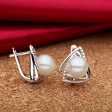 Sinya 925 sterling silver Earrings natural Freshwater pearls fine jewelry for outstanding women valentine gifts for Lover Mom