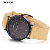 SINOBI New Fashion Black Womens Wrist Watches Leather Watchband Luxury Brand Simple Ladies Geneva Quartz Clocks relogio feminino