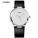 SINOBI New Fashion Minimalist Women's Rose Wrist Watches Leather Watchband Luxury Brand Simple Ladies Geneva Quartz Clock 2017