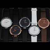 SINOBI New Fashion Minimalist Women's Rose Wrist Watches Leather Watchband Luxury Brand Simple Ladies Geneva Quartz Clock 2017
