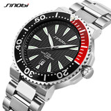 SINOBI Men Wrist Watch Top Luxury Brand 3Bar Waterproof Steel Watchband Male formal Sports Geneva Quartz Clock 007 Saat