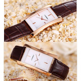SINOBI Elegant Women's Square Golden Wrist Watches Leather Watchband Top Luxury Brand Ladies Geneva Quartz Clock 2017 Female New