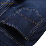 Groundnut Brand Elastic Slim Business Straight Leg High Waist Jeans Men Denim Pants Male Casual Trousers 2017 New Arrival