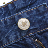 Groundnut Brand 100% Pure Cotton Business Straight Leg Long Jeans Men Summer Designer Clothes Denim Pants Male Casual Trousers