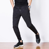 Groundnut 2017 Summer and Spring Pattern Print New Thin Casual Harem Skinny Ankle-Length Pants Men Drawstring Plus Size Trousers