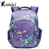 GRIZZLY Russia Kids Cartoon School Bags Children Orthopedic Waterproof School Backpack for Primary School Girls Grade 1-4