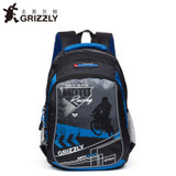 GRIZZLY Russia Kids Cartoon Bags Children Schoolbags for Boys Orthopedic Waterproof Backpacks Primary School Bags for Grade 1-4