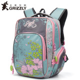 GRIZZLY 2017 NEW Russia Kids Backpack Cute Cartoon School Bags Orthopedic Waterproof Children Primary School for Girls Grade 1-4