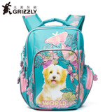 GRIZZLY 2017 NEW Russia Kids Backpack Cute Cartoon School Bags Orthopedic Waterproof Children Primary School for Girls Grade 1-4