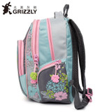 GRIZZLY 2017 NEW Russia Kids Backpack Cute Cartoon School Bags Orthopedic Waterproof Children Primary School for Girls Grade 1-4