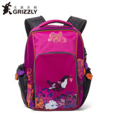 GRIZZLY 2017 NEW Russia Kids Backpack Cute Cartoon School Bags Orthopedic Waterproof Children Primary School for Girls Grade 1-4