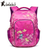 GRIZZLY 2017 NEW Russia Kids Backpack Cute Cartoon School Bags Orthopedic Waterproof Children Primary School for Girls Grade 1-4