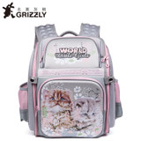 GRIZZLY 2017 NEW Russia Kids Backpack Cute Cartoon School Bags Orthopedic Waterproof Children Primary School for Girls Grade 1-4