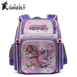 GRIZZLY 2017 NEW Russia Kids Backpack Cute Cartoon School Bags Orthopedic Waterproof Children Primary School for Girls Grade 1-4