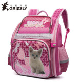 GRIZZLY 2017 NEW Russia Kids Backpack Cute Cartoon School Bags Orthopedic Waterproof Children Primary School for Girls Grade 1-4