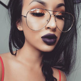 Gold Clear Aviator Glasses Women Round Oversize Clear Lens Glasses Frame EyeGlasses Frame Male Clear Glasses Transparent Eyewear