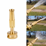 Gold 3''/4'' Brass Hose Spray Head Mayitr Garden High Pressure Water Hose Nozzle Sprayer Good Quality