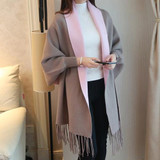 Gogoyouth Tassel Long Cardigan Female 2017 Autumn Tricot Sweater Women Jacket Knitted Cape Poncho Women Winter Top Jumper Kimono