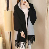 Gogoyouth Tassel Long Cardigan Female 2017 Autumn Tricot Sweater Women Jacket Knitted Cape Poncho Women Winter Top Jumper Kimono