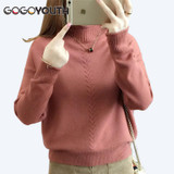 Gogoyouth 2018 Autumn Fashion Ladies Pullover Female Tricot Women Turtleneck Jersey Jumper Winter Sweater Women Top Pull Femme