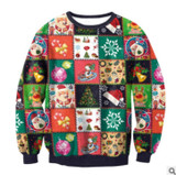 Gogoboi Unisex Men Women 2017 UGLY CHRISTMAS SWEATER Vacation Santa Elf Funny Womens Men Sweaters Tops Autumn Winter Clothing