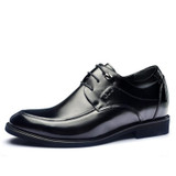 GOG men leather shoes elevator shoes 8cm genuine leather mens formal shoes mens oxfords mens classic shoes oxford men