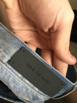 God of Fear Justin Bieber Fear of God Best Version FOG Men Selvedge Zipper Destroyed Tour Pants Skinny Jeans Blue Jeans Slim Fit
