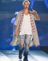 God of Fear Justin Bieber Fear of God Best Version FOG Men Selvedge Zipper Destroyed Tour Pants Skinny Jeans Blue Jeans Slim Fit