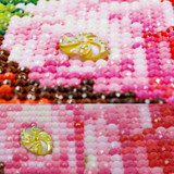Gloden Panno,Full,Diamond Embroidery,Flower,Pink,5D,Diamond Painting,Cross Stitch,3D,Diamond Mosaic,Needlework,Crafts,Christmas