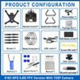 Global Drone X183 GPS Drone with Camera HD RC Helicopter Remote Control FPV Quadcopter with Follow Me Function