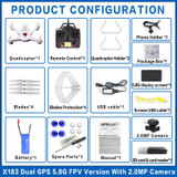 Global Drone X183 RC Quadcopter Drone GPS Follow M Professional FPV Remote Control Dron GPS Drone With Camera HD VS X8PRO X8