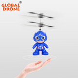 Global Drone Mini RC Flying Helicopter Remote Control Toys Spaceman Model Plastic Doll Kids Infrared Induction Electronic Toys