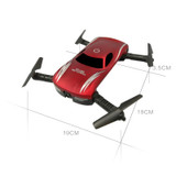 Global Drone GW186 Mini Selfie Drone Voice Phone Control Foldable Quadcopter Micro RC Toy with HD Camera VS JY018