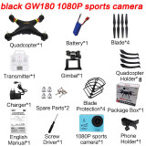 Global Drone GW180 Professional Rc Drone Height Hold Mode Drone Quadcopter Can Carry with 1080P/4K wifi Hd camera VS SyMA X8/X8C