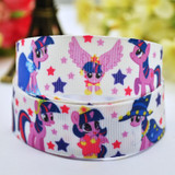 7/8'' (22mm) Ruban Cartoon Character printed Grosgrain Ribbon party decoration satin ribbons OEM 10 Yards