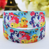 7/8'' (22mm) Ruban Cartoon Character printed Grosgrain Ribbon party decoration satin ribbons OEM 10 Yards