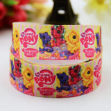 7/8'' (22mm) Ruban Cartoon Character printed Grosgrain Ribbon party decoration satin ribbons OEM 10 Yards