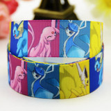 7/8'' (22mm) Pokemon Cartoon Character printed Grosgrain Ribbon party decoration satin ribbons OEM 10 Yards