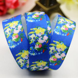 7/8'' (22mm) Pokemon Cartoon Character printed Grosgrain Ribbon party decoration satin ribbons OEM 10 Yards