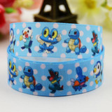 7/8'' (22mm) Pokemon Cartoon Character printed Grosgrain Ribbon party decoration satin ribbons OEM 10 Yards