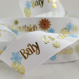 7/8"(22mm) Chrismas high quality printed polyester ribbon 5 yards,DIY handmade materials,wedding gift wrap,5Yc1078