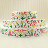 7/8"(22mm) Chrismas high quality printed polyester ribbon 5 yards,DIY handmade materials,wedding gift wrap,5Yc1078