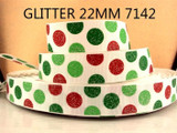 7/8"(22mm) Chrismas high quality printed polyester ribbon 5 yards,DIY handmade materials,wedding gift wrap,5Yc1078