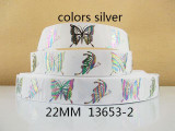 7/8"(22mm) Cartoon owl butterfly high quality printed polyester ribbon 5 yards,DIY handmade materials,wedding gift wrap,5Yc1648