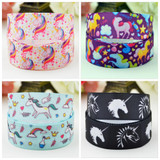 7/8" Kawaii unicorn Ribbon For Diy Hairbow headwear printed grosgrain ribbon gift decoration ribbons