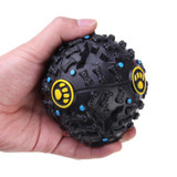 7.5cm Funny Pet Food Dispenser Toy Ball Dog Cat Play Squeaky Squeaker Quack Sound Training Toy Chew Ball