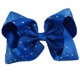 7'' Large Candy Color Hair Clip With Chic Rhinestone Hair Bow For Popular Girl Dance Party Hair Accessories